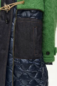 LAWN HAIRY WOOL QUILTED DUFFLE COAT thumb 3