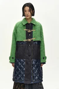 LAWN HAIRY WOOL QUILTED DUFFLE COAT thumb 9