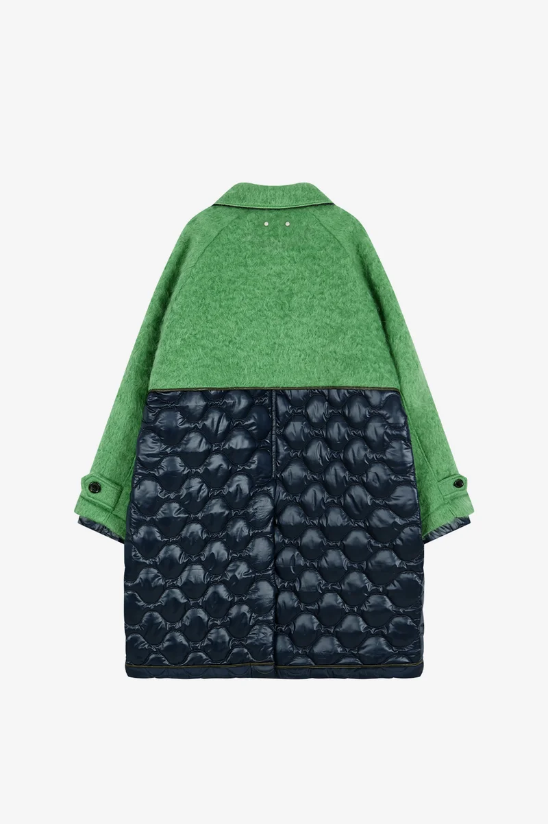 LAWN HAIRY WOOL QUILTED DUFFLE COAT 11
