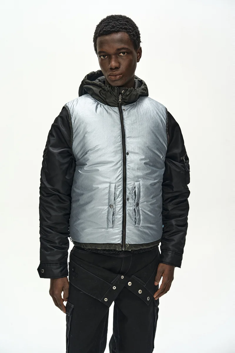 PADDED REVERSIBLE HOODIE VEST 1