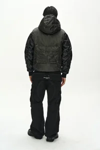 PADDED REVERSIBLE HOODIE VEST thumb 4
