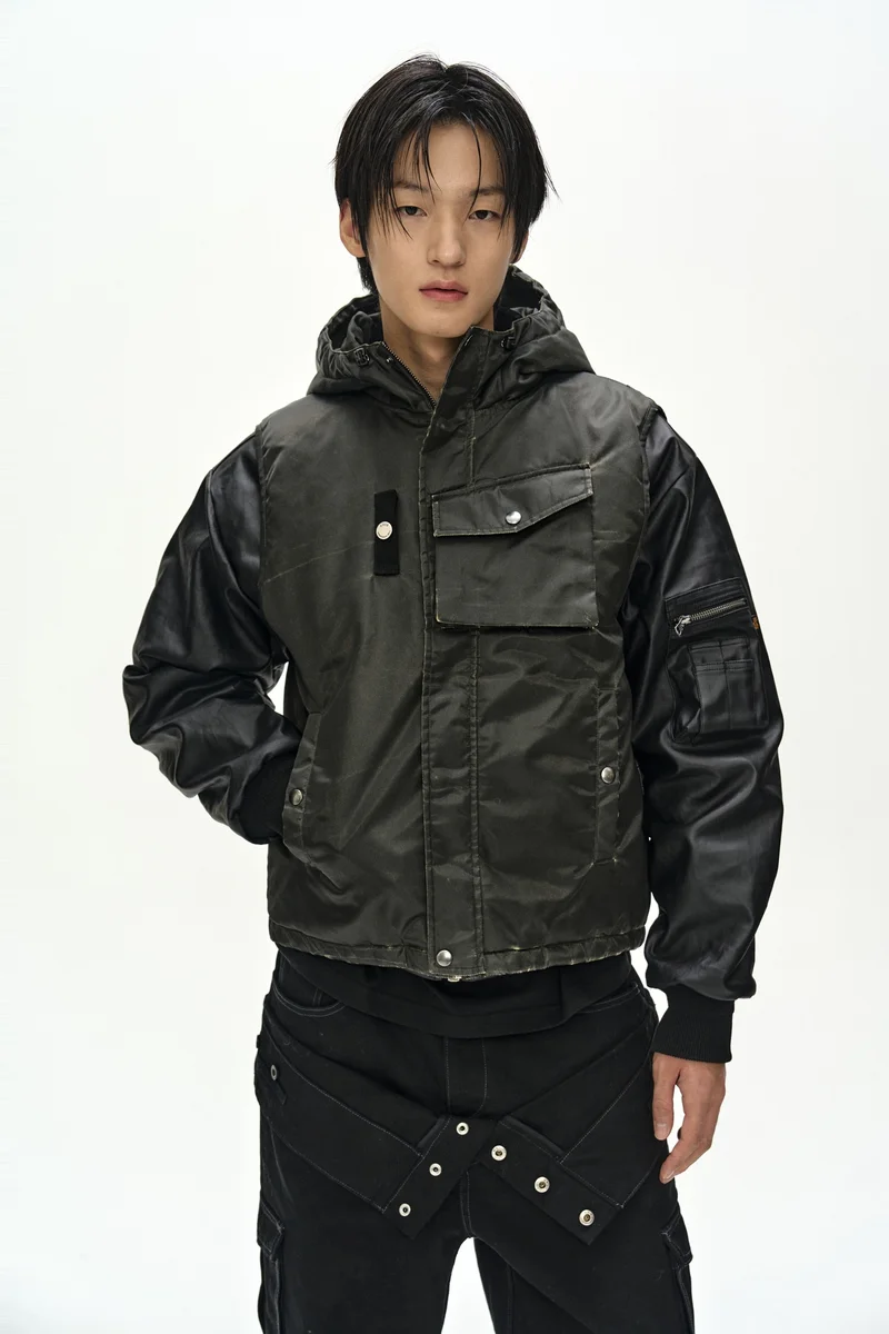 PADDED REVERSIBLE HOODIE VEST 5
