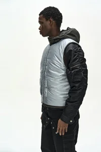 PADDED REVERSIBLE HOODIE VEST thumb 7