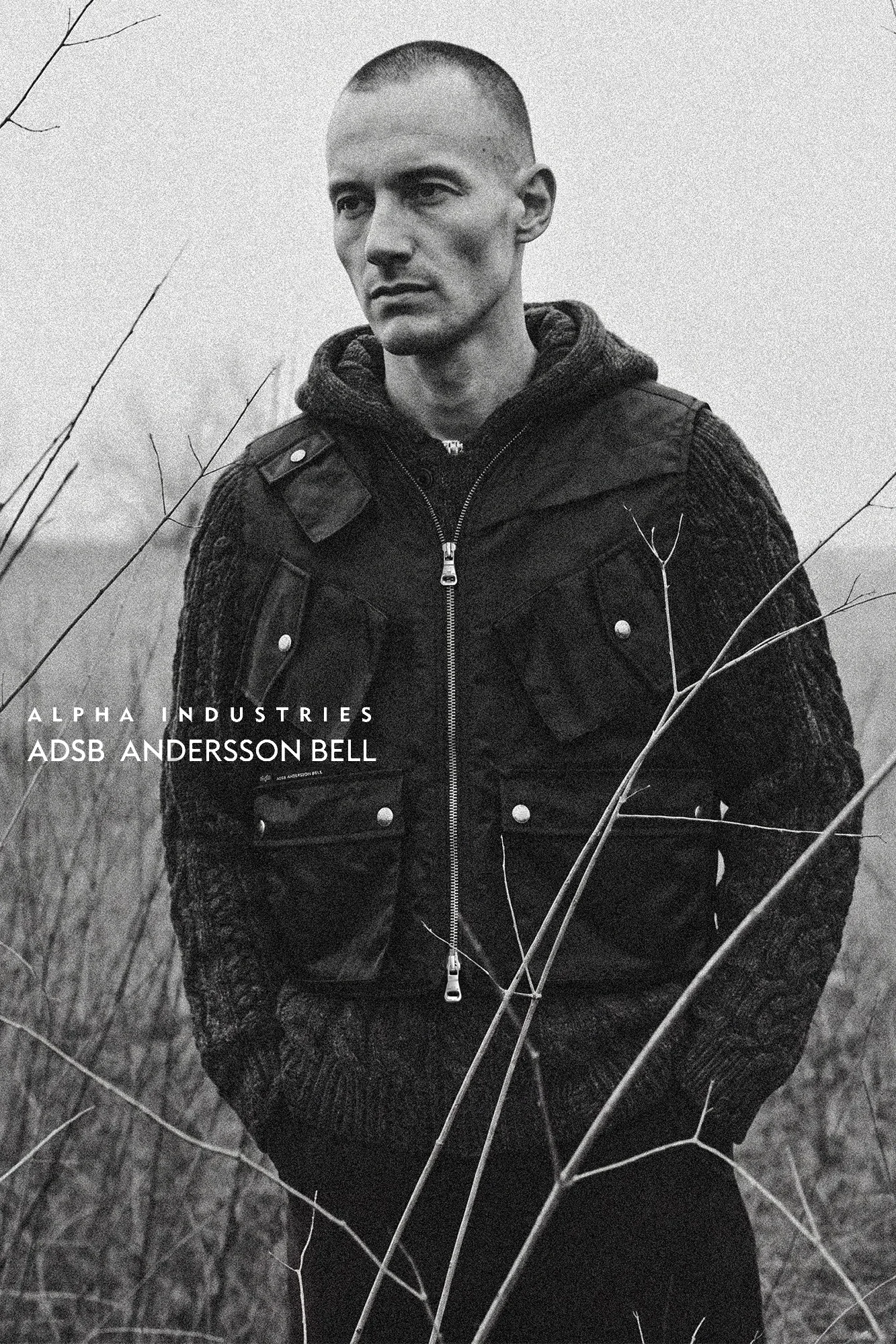 ANDERSSON BELL ANDERSSON BELL X ALPHA INDUSTRIES FLIGHT VEST BLACK