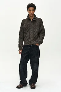 FISHERMAN CABLE ZIP-UP SWEATER thumb 5