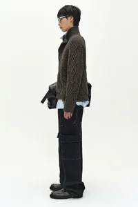 FISHERMAN CABLE ZIP-UP SWEATER thumb 6