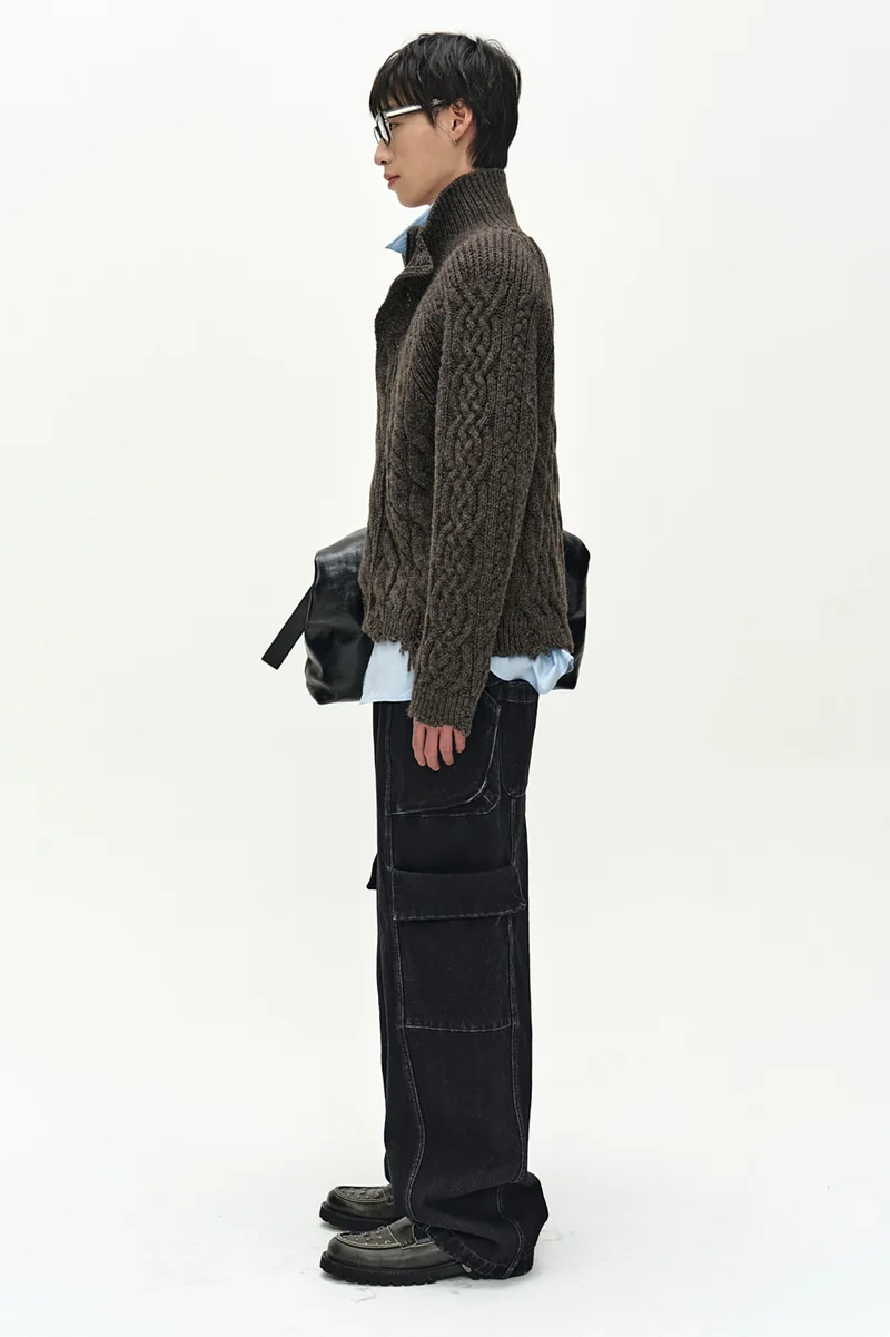 FISHERMAN CABLE ZIP-UP SWEATER 6