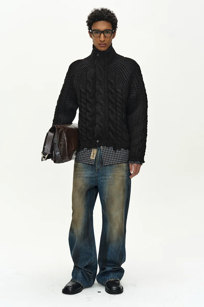 FISHERMAN CABLE ZIP-UP SWEATER 3