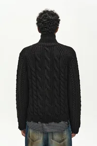 FISHERMAN CABLE ZIP-UP SWEATER thumb 7