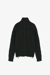 FISHERMAN CABLE ZIP-UP SWEATER thumb 9