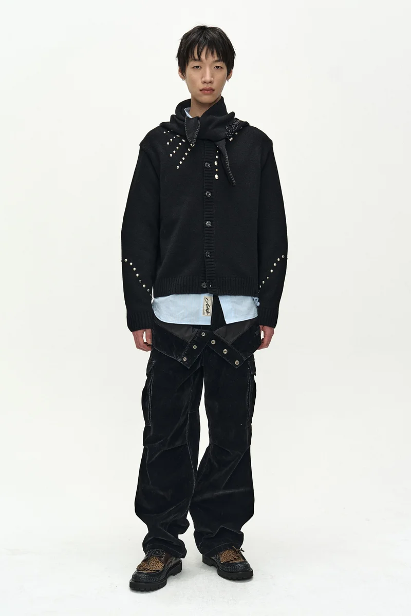 ROGHEN STUDDED CARDIGAN 2