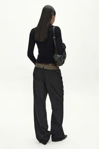 CASHMERE HAND STITCHED RIB CARDIGAN thumb 3