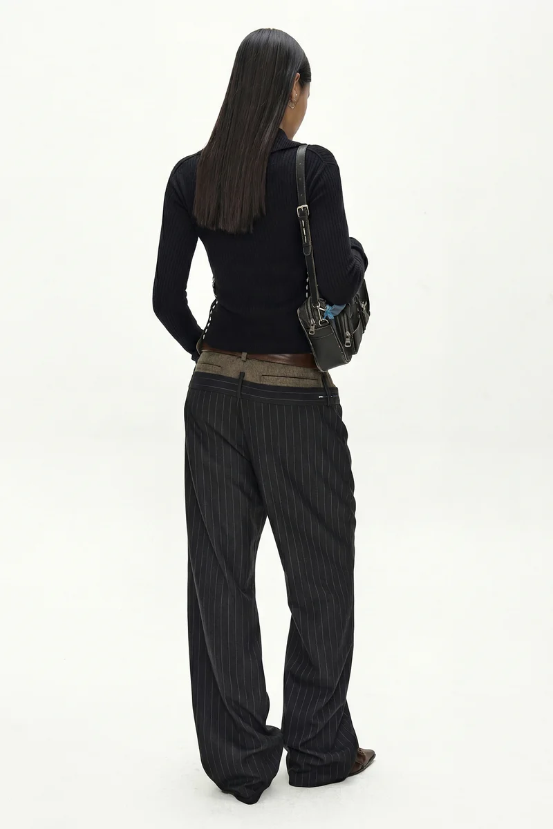 CASHMERE HAND STITCHED RIB CARDIGAN 3