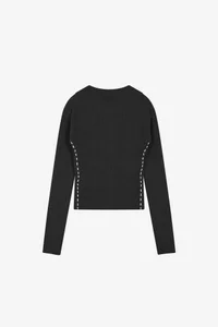CASHMERE HAND STITCHED RIB CARDIGAN thumb 6
