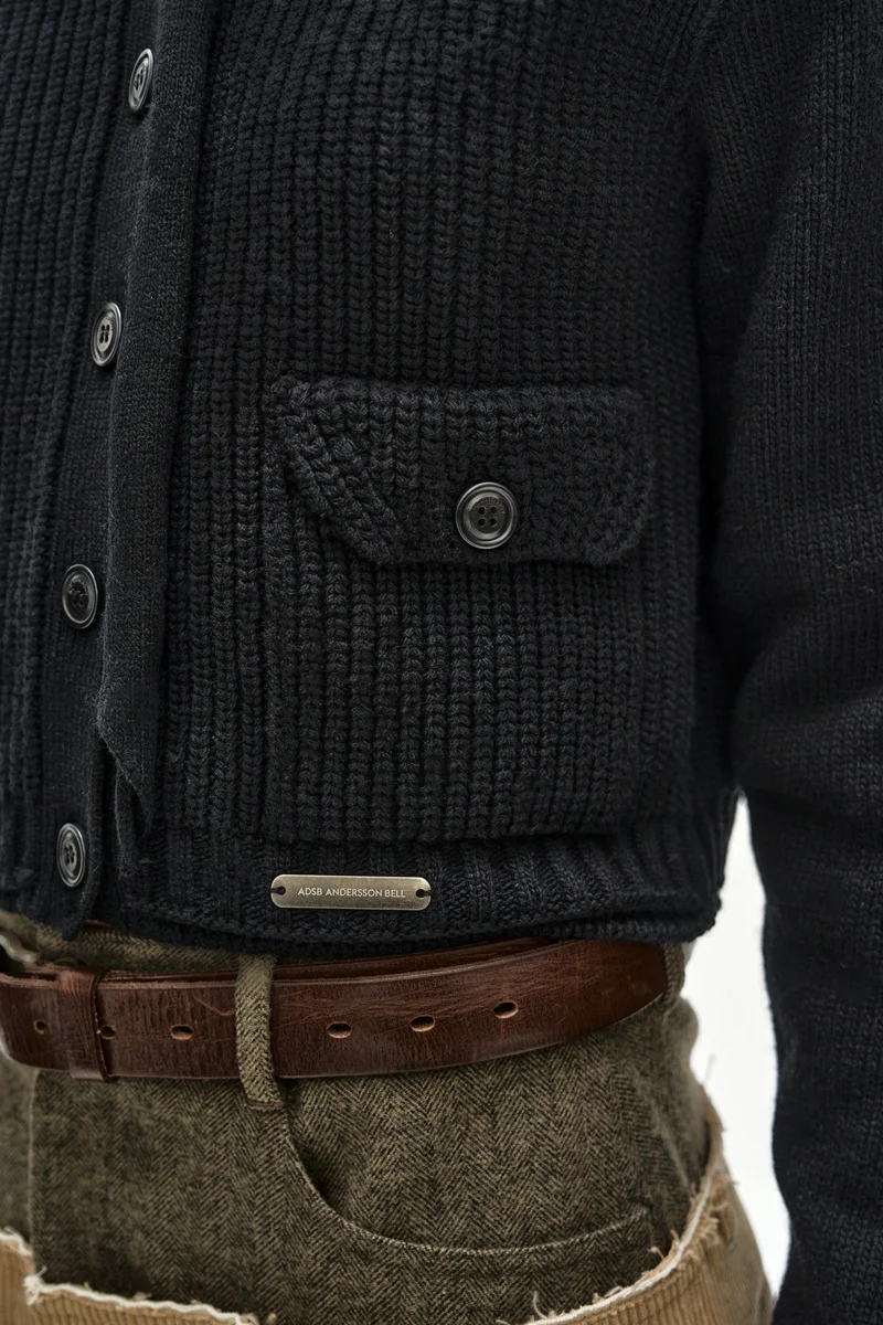 SCARF TIE KNIT CARDIGAN 6