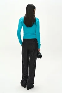 CASHMERE HAND STITCHED RIB CARDIGAN thumb 3
