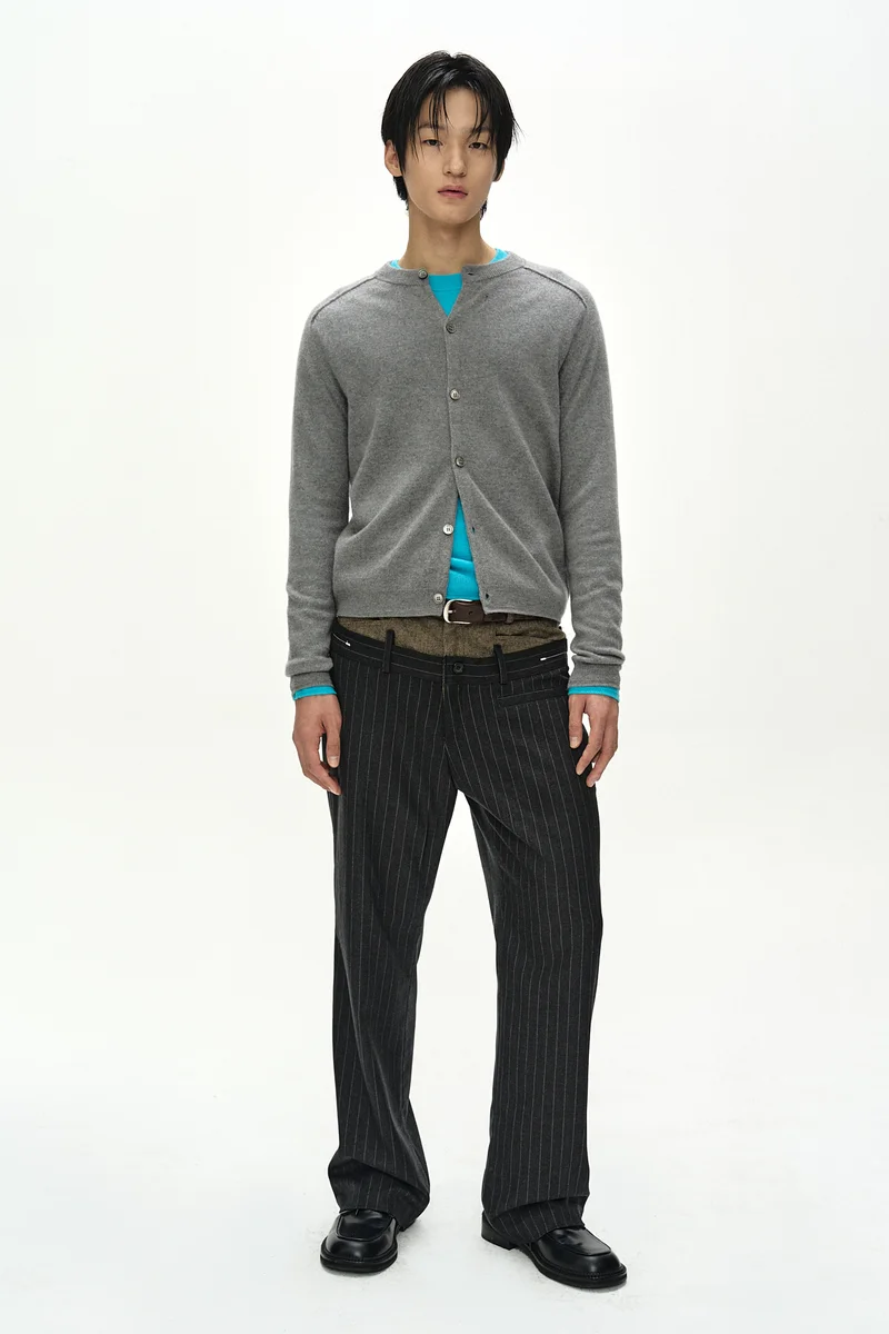 SHANE CASHMERE CREW-NECK CARDIGAN 2