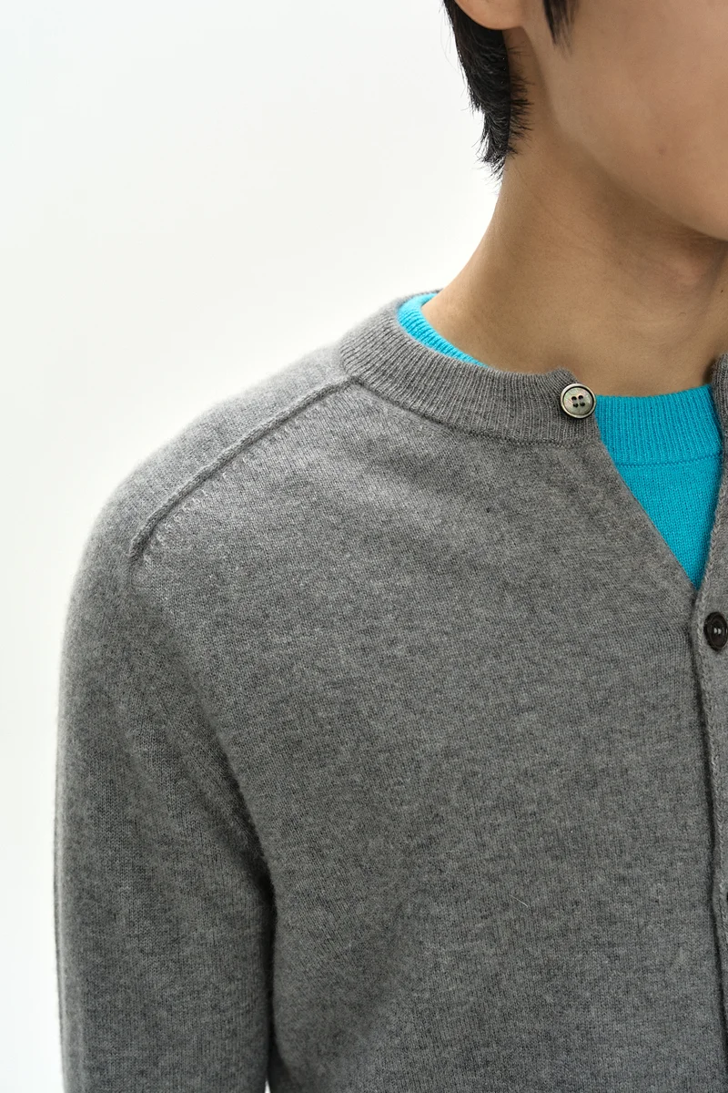 SHANE CASHMERE CREW-NECK CARDIGAN 6