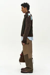 PATCHWORK ZIP-UP SWEATER thumb 5