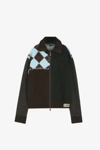 PATCHWORK ZIP-UP SWEATER thumb 9