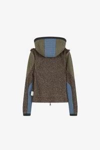 FUR COLOR-BLOCKED HOODED ZIP-UP thumb 10