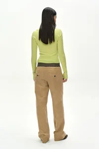 CASHMERE HAND STITCHED RIB CARDIGAN thumb 3