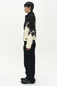 ARGYLE HEAVY WOOL CARDIGAN thumb 7