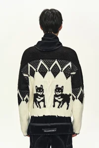 ARGYLE HEAVY WOOL CARDIGAN thumb 10