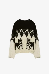 ARGYLE HEAVY WOOL CARDIGAN thumb 12