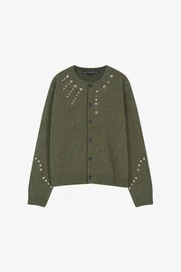 ROGHEN STUDDED CARDIGAN
