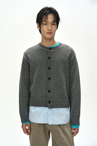 SHIRT LAYERED CARDIGAN thumb 1