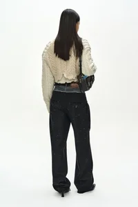 CABLE CROPPED CARDIGAN thumb 5