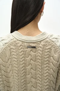 CABLE CROPPED CARDIGAN thumb 8