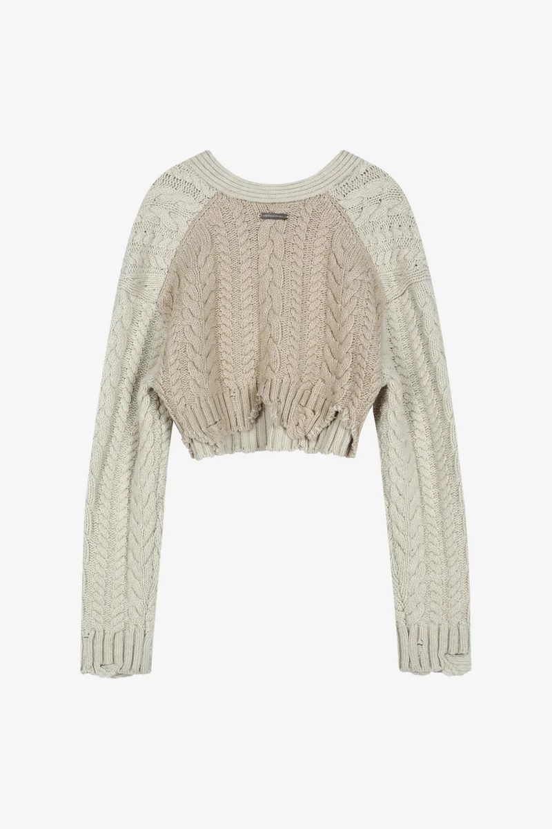 CABLE CROPPED CARDIGAN 12