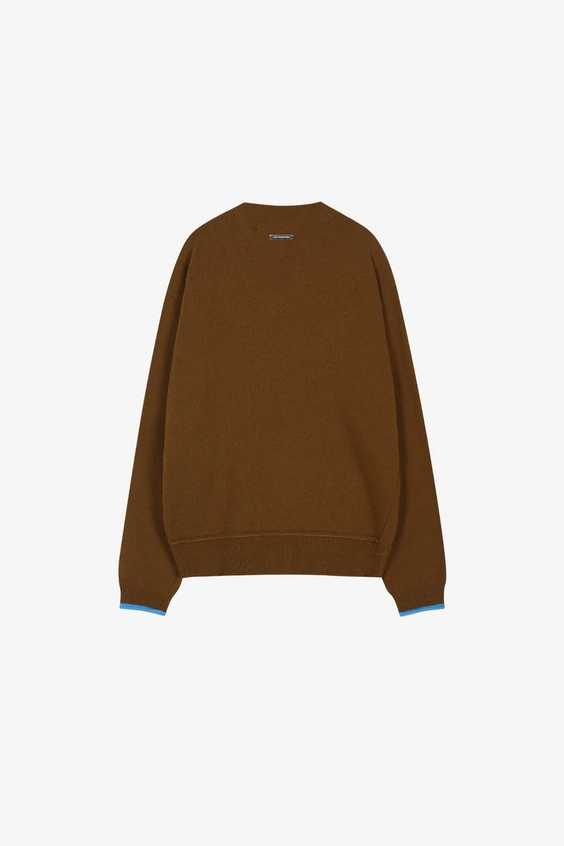 UNISEX LAYERED V-NECK SWEATER 11