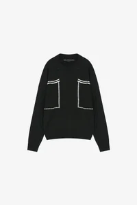 BIG POCKET POLO SWEATER