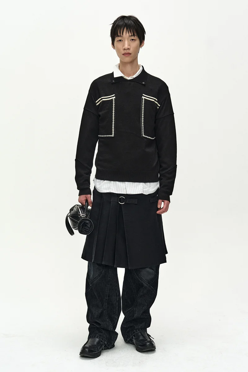 BIG POCKET POLO SWEATER 1