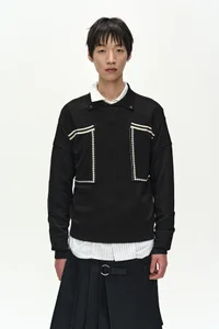 BIG POCKET POLO SWEATER thumb 4