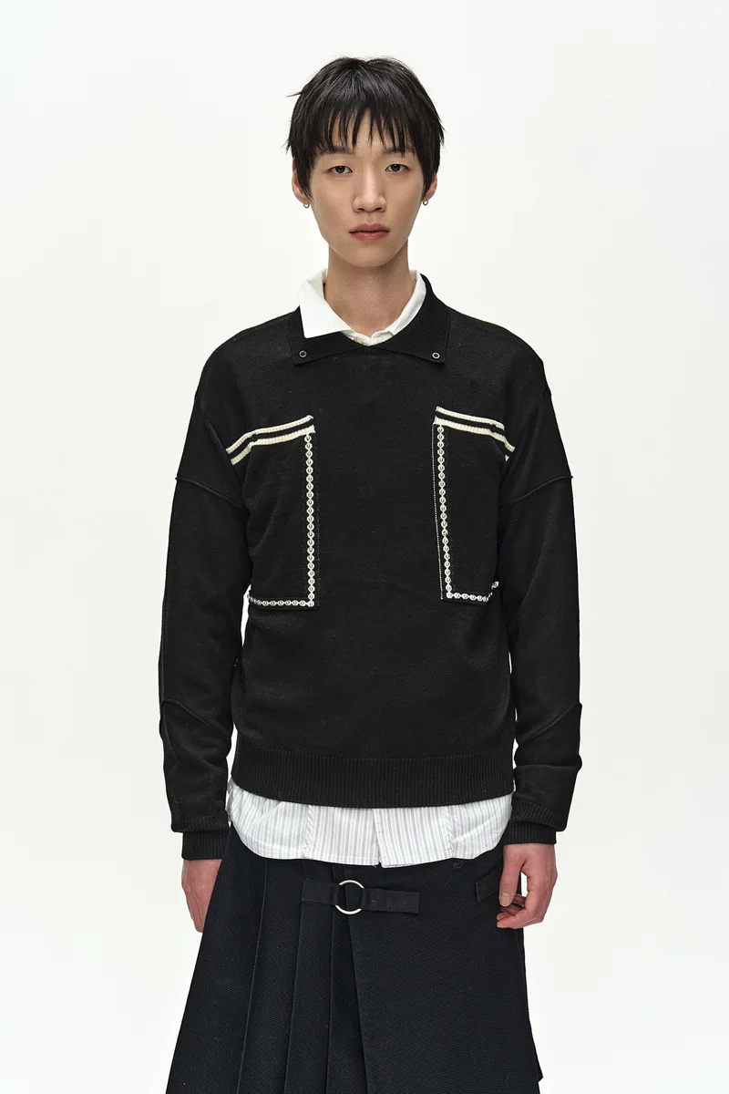 BIG POCKET POLO SWEATER 4