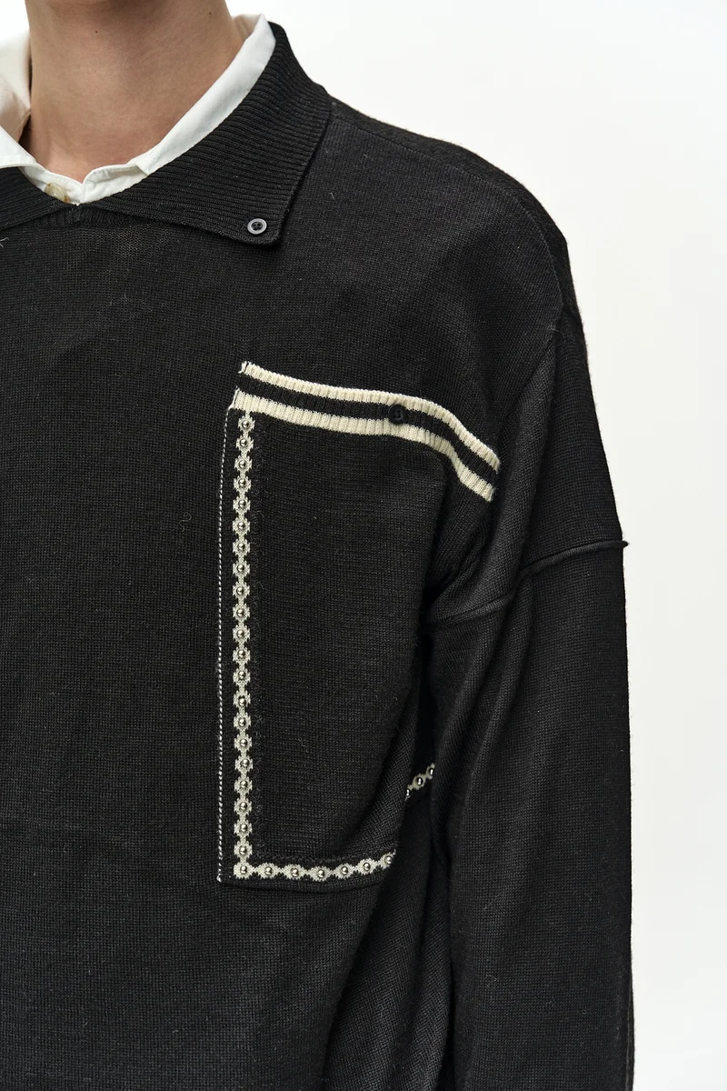 BIG POCKET POLO SWEATER 6