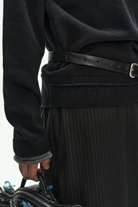 UNISEX LAYERED V-NECK SWEATER thumb 8