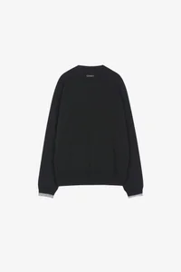 UNISEX LAYERED V-NECK SWEATER thumb 12