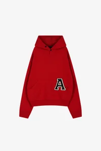 (ESSENTIAL) UNISEX VARSITY PATCH HOODIE