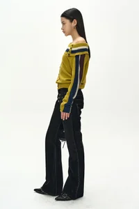 DRAPED SHAWL KNIT TOP thumb 2