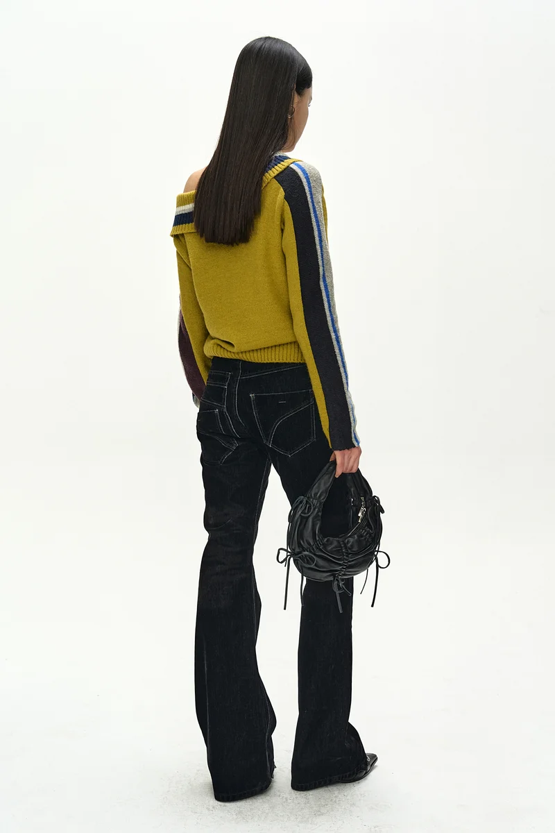 DRAPED SHAWL KNIT TOP 3
