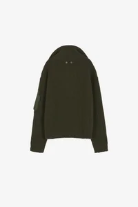 DOUBLE LAYERED QUARTER ZIP-UP SWEATER thumb 11