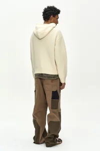 (ESSENTIAL) UNISEX VARSITY PATCH HOODIE thumb 3