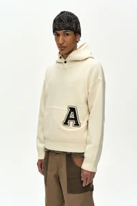 (ESSENTIAL) UNISEX VARSITY PATCH HOODIE thumb 4