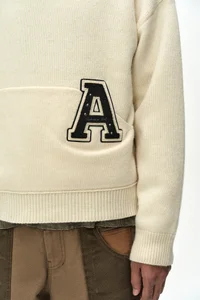 (ESSENTIAL) UNISEX VARSITY PATCH HOODIE thumb 5