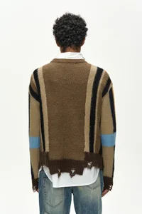 LAYERED STRIPE INTARISA CREW NECK SWEATER thumb 5